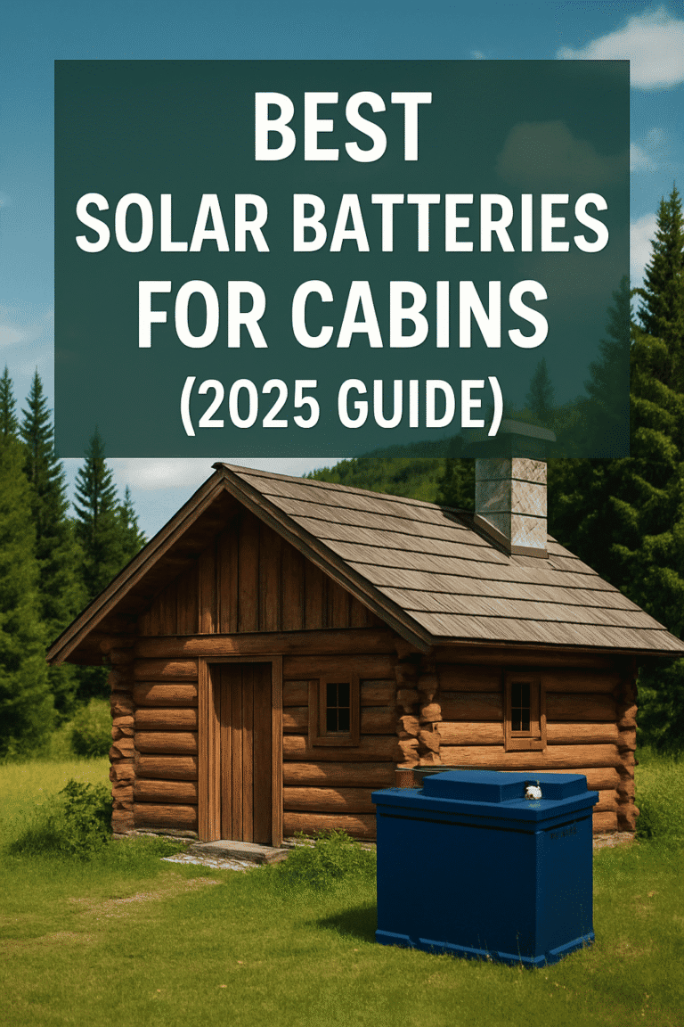 Best Solar Batteries for Cabins (2025 Guide)